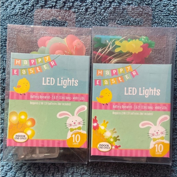 Easter-Bunnies and Pastel  Eggs  String Light Set (2) 3.6-ft. Strands NWT - Picture 3 of 3